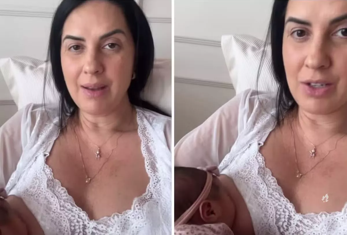 Graciele Lacerda entrega detalhes sobre maternidade real Sem dormir