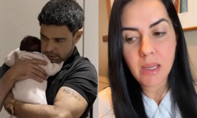 Graciele Lacerda expoe Zeze Di Camargo em sua funcao paterna