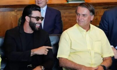 Gusttavo Lima teria se incomodado com piada feita por Bolsonaro