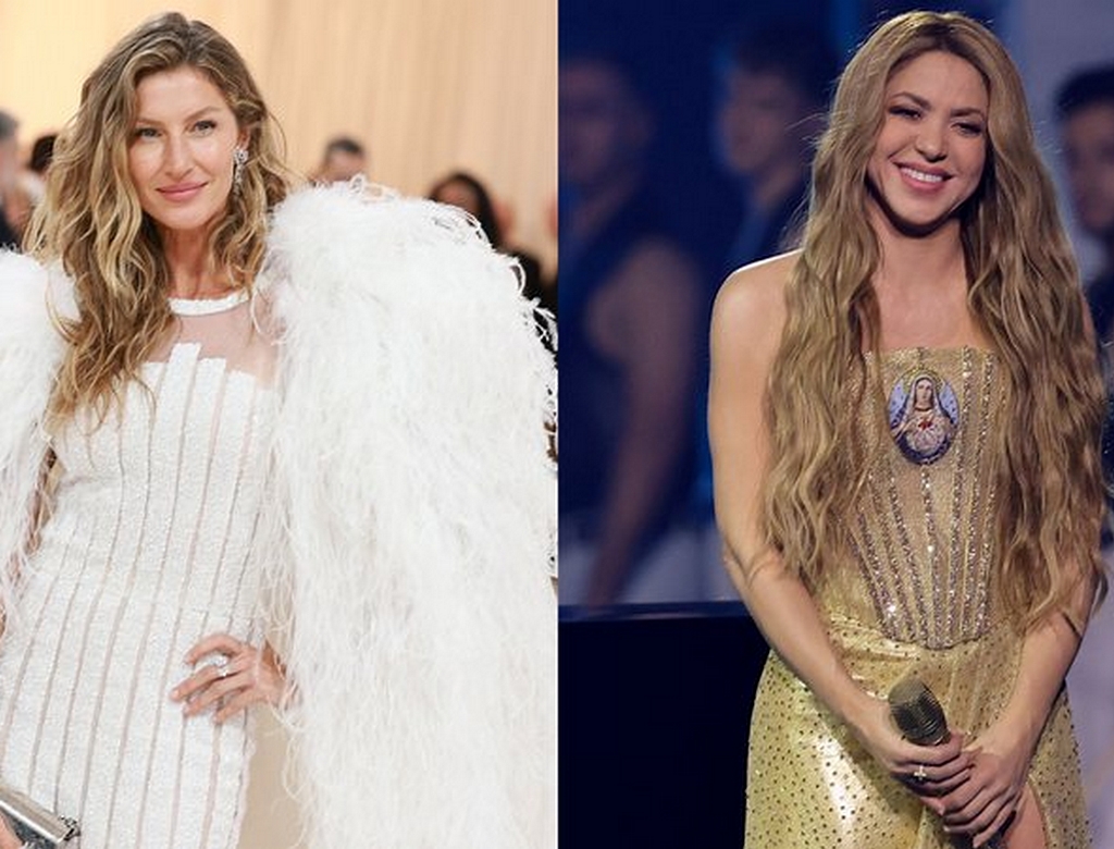 Internet reage a madrinha famosa que Gisele Bündchen escolheu para o filho 37 Gisele Bündchen E Shakira (foto Reprodução Redes Sociais)