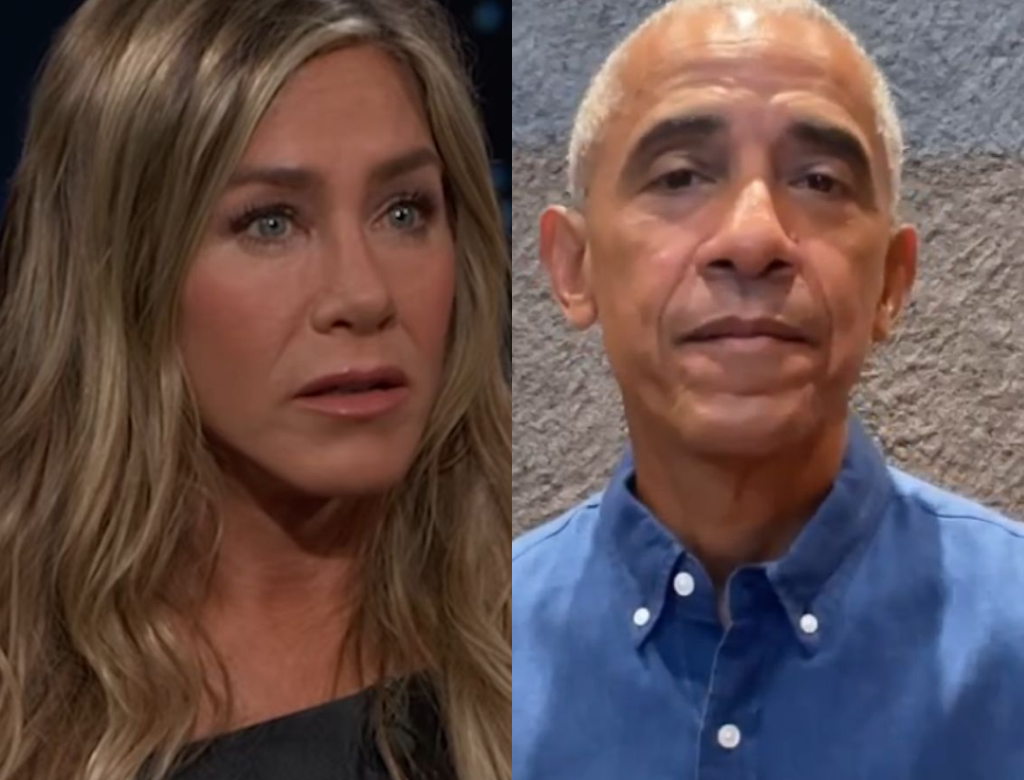 Jennifer Aniston já comentou suposto romance com Barack Obama; saiba o que ela disse! 35 Jennifer Aniston e Barack Obama (Foto Reprodução Redes Sociais)