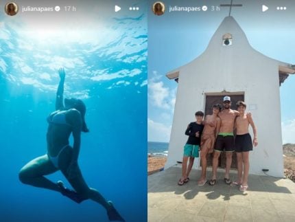 Juliana Paes aproveita ferias com a familia em Fernando de