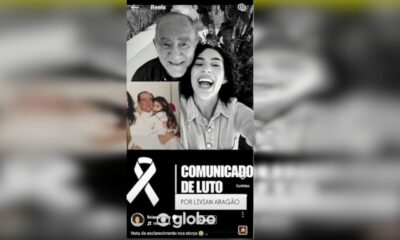 Livian Aragao filha de Didi teria compartilhado comunicado de luto