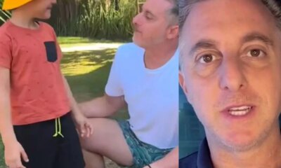 Luciano Huck e criticado por suposta rispidez com fa mirim