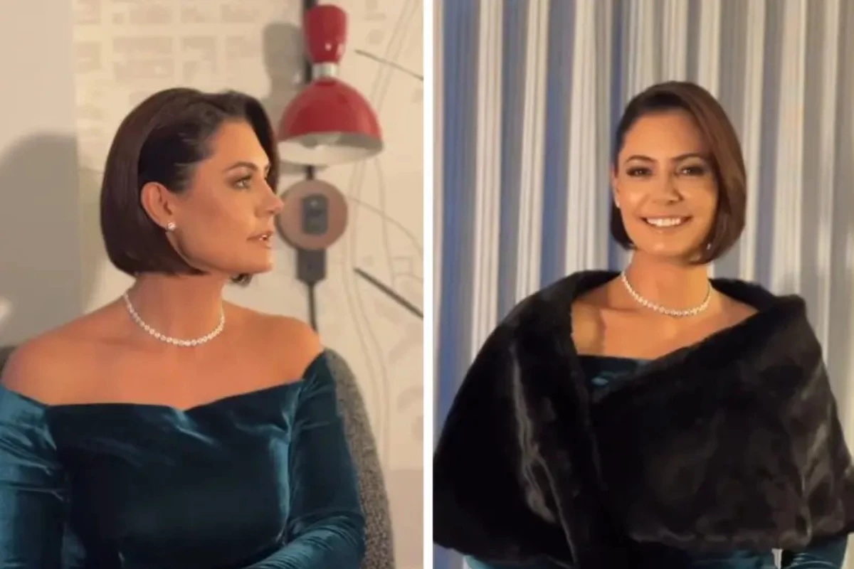 Michelle Bolsonaro apareceu em baile de gala de Donald Trump com look sofisticado e elegante 31 Michelle Bolsonaro apareceu em baile de gala de Donald Trump