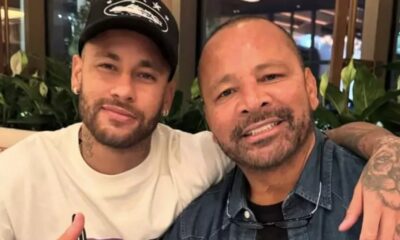 Neymar Jr da flagra no pai em momento com Mavie