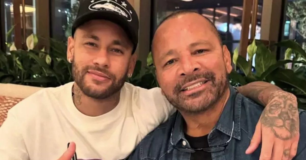 Neymar Jr da flagra no pai em momento com Mavie