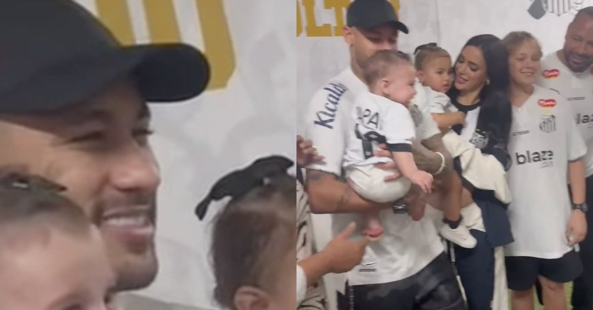 Neymar Jr faz primeira aparição pública ao lado de todos os filhos e Bruna Biancardi grávida 31 Neymar Jr faz primeira aparicao publica ao lado de todos
