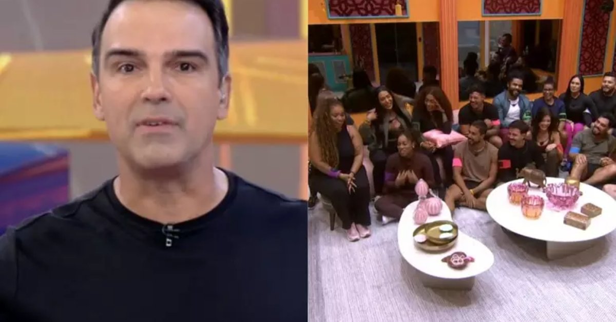 Participantes são reunidos na sala e ficam surpresos com notícia recebida 31 Participantes sao reunidos na sala e ficam surpresos com noticia