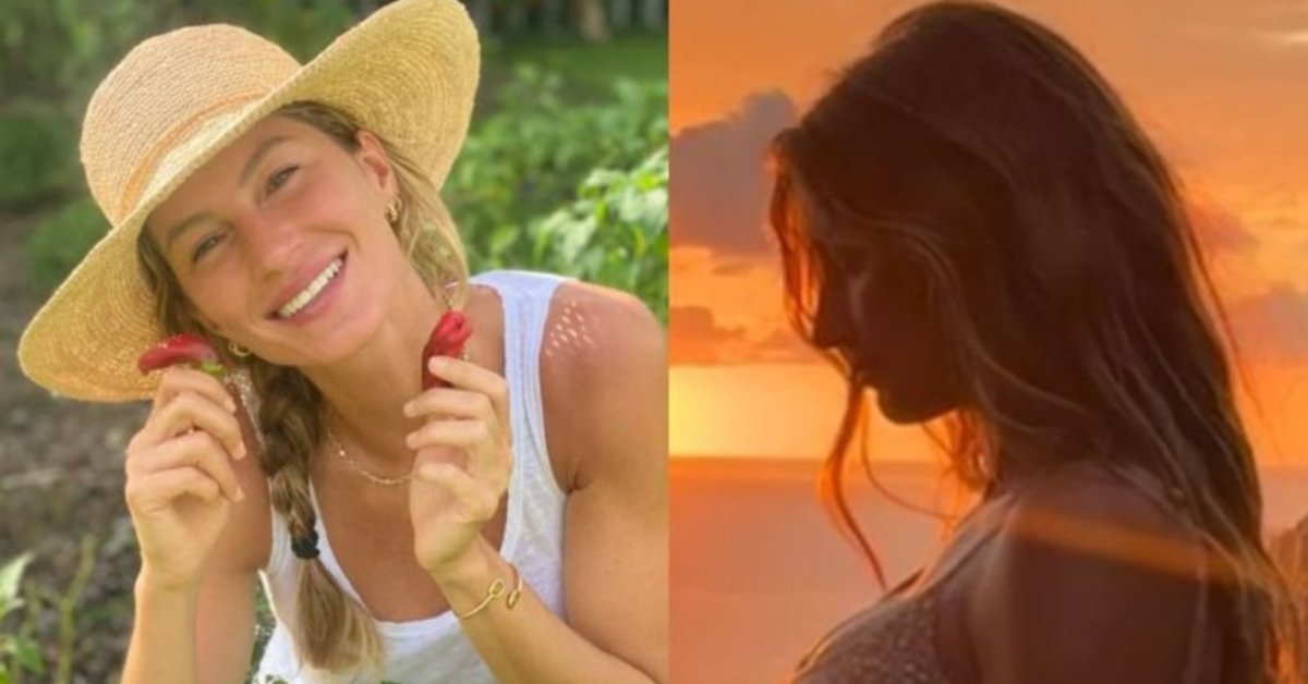 Pela primeira vez Gisele Bundchen mostra barriguinha da gravidez do