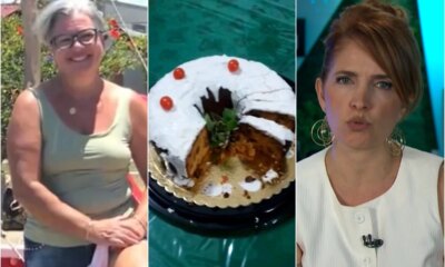 Poliana Abritta da noticia ao vivo na Globo sobre prisao