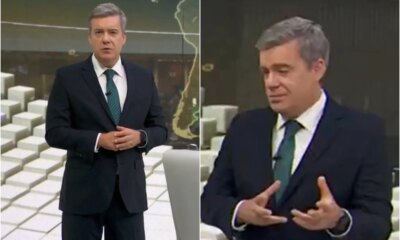 Roberto Kovalic nao segura a emocao durante noticia no JH