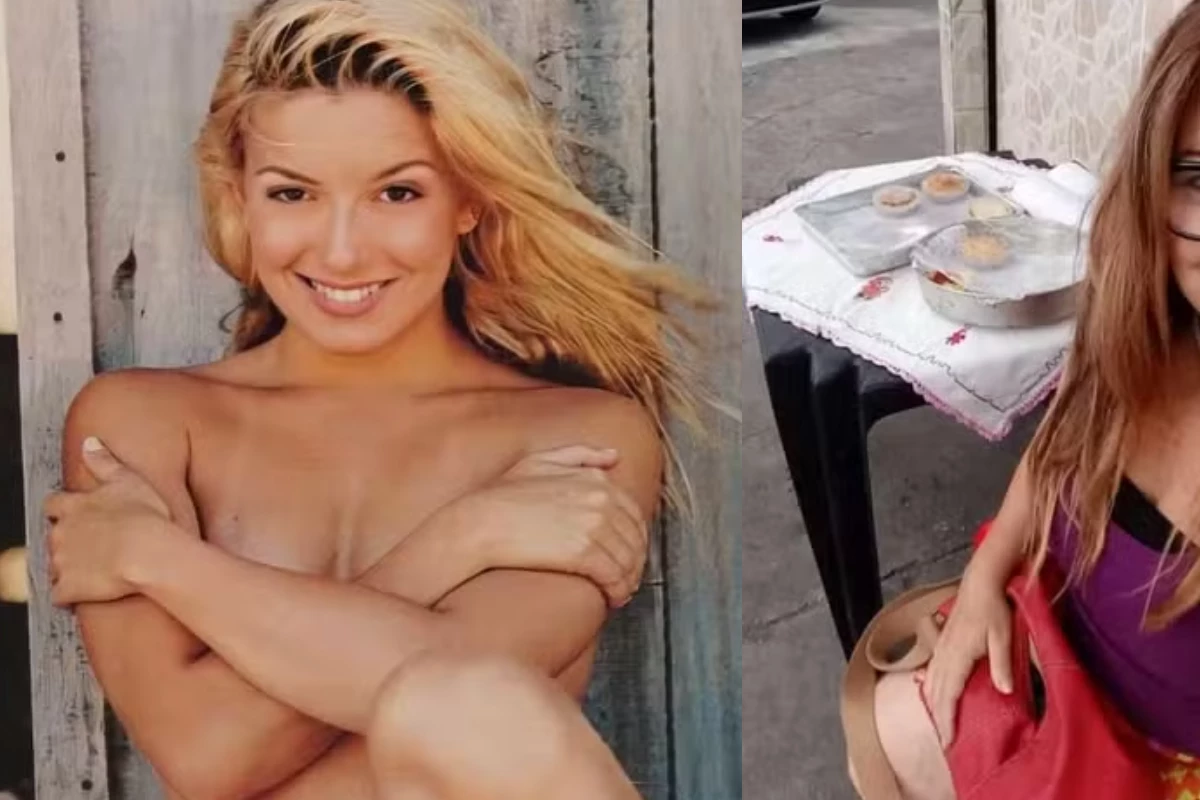Sem dinheiro, musa dos anos 90 é flagrada vendendo empadas na rua e faz apelo por doações 35 Sem dinheiro musa dos anos 90 e flagrada vendendo empadas