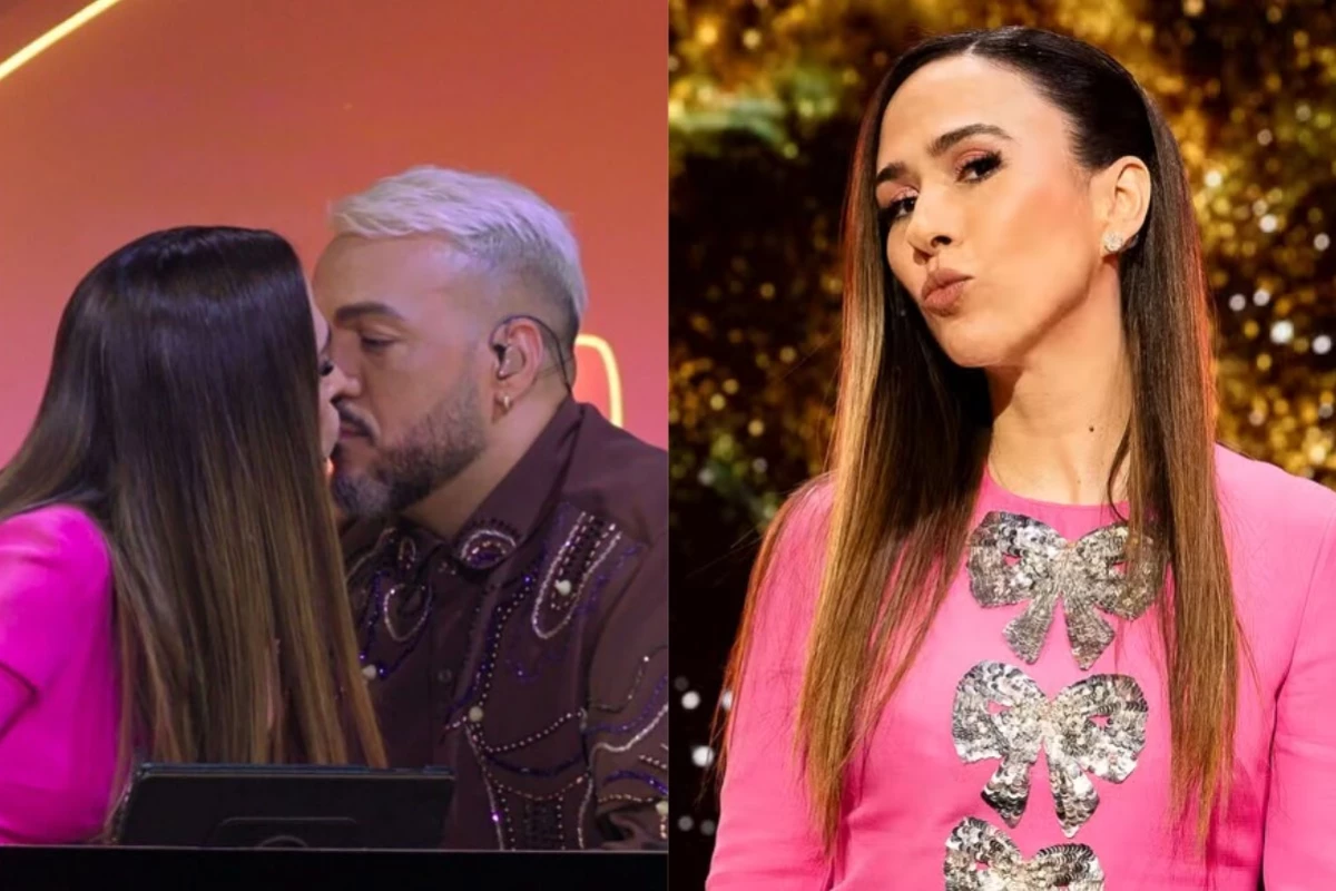 Tatá Werneck beija Belo no The Masked Singer e faz piada hilária: ‘Nem achava…’ 31 Tata Werneck beija Belo no The Masked Singer e faz