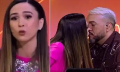 Video Tata Werneck pega todos de surpresa ao dar selinho