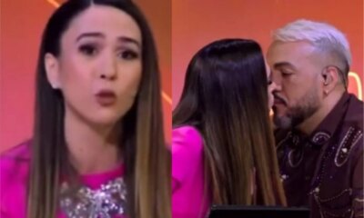 Video antes de dar selinho em Belo Tata Werneck diz