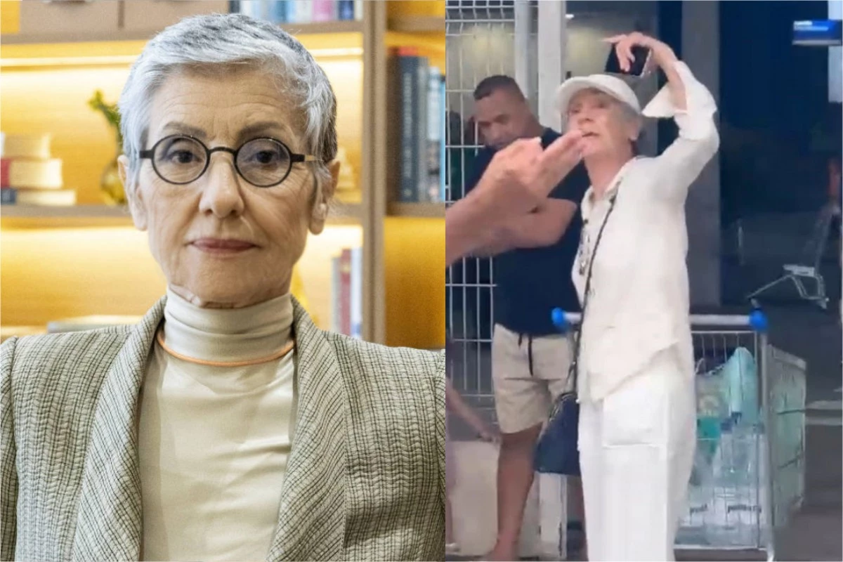‘Você é dona para proibir?’: pai confronta Cássia Kis após atriz repreender filhas de biquíni em supermercado 31 Video atriz Cassia Kis arma barraco com jovens que usavam