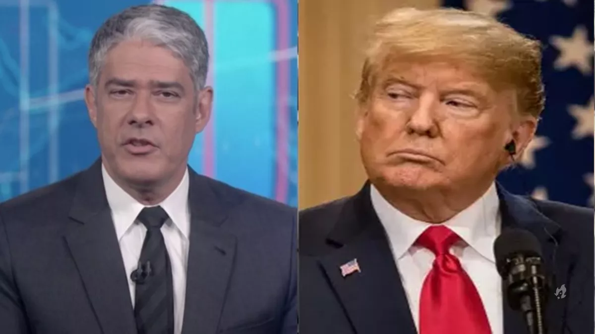 William Bonner se revolta ao vivo contra Trump e