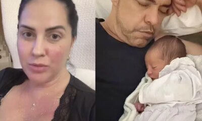 ‘Adoro dormir com o papai diz Graciele Lacerda sobre foto