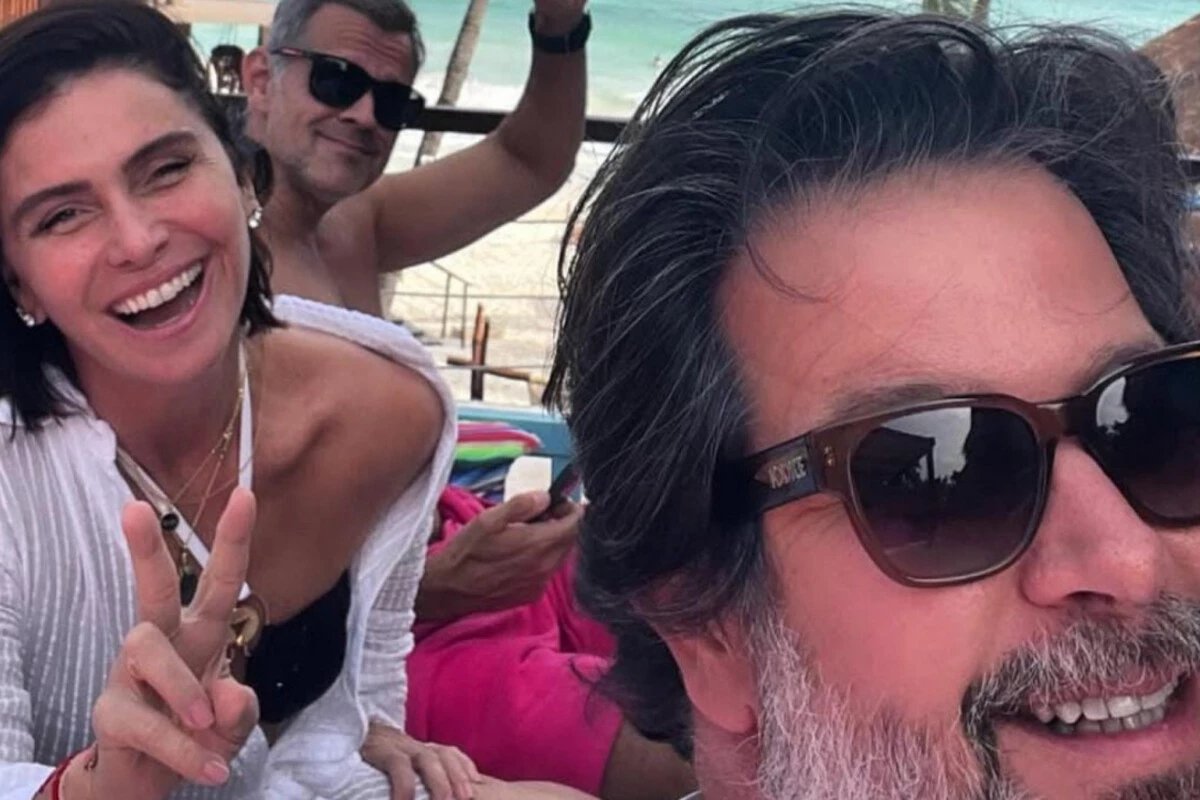 ‘De ferias com o ex Murilo Benicio e Giovanna Antonelli
