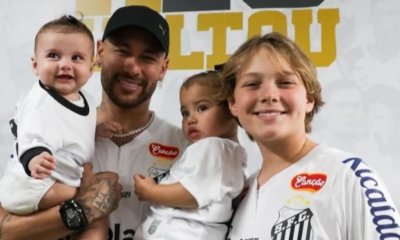 Neymar E Filhos (foto Reprodução Redes Sociais)