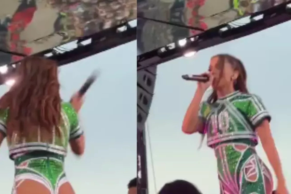 Anitta se irrita com falhas técnicas e arremessa microfones durante show: ‘Alguém vai ser demitido’ 31 Anitta se irrita com falhas tecnicas e arremessa microfones durante