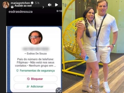 Atenção! Gretchen faz alerta sobre golpista que tentou se passar por seu marido 31 Atencao Gretchen faz alerta sobre golpista que tentou se passar