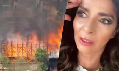 Atriz da Globo que estava nos estudios da emissora no
