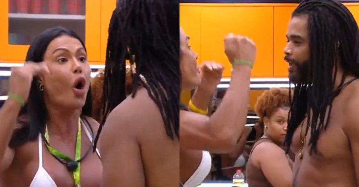 BBB 25 Barraco Gracyanne Barbosa e Diogo Almeida discutem aos