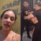 Com ferimentos no rosto mulher agredida por Bia Miranda e