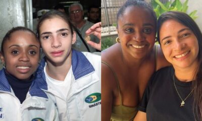 Daiane dos Santos e Lais Souza se reencontram em visita