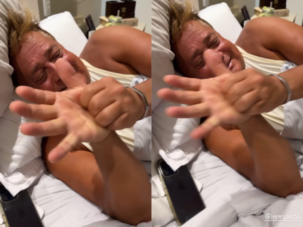 Dinheiro ou bactéria? Leonardo aparece com coceira na mão e solta pérola 31 Dinheiro ou bacteria Leonardo aparece com coceira na mao e