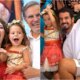 Edson Celulari e Karin Roepke comemoram aniversario da filha com