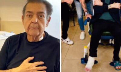 Enfrentando problemas de saude Faustao aparece em clique raro com