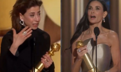 Fernanda Torres E Demi Moore (foto Reprodução Redes Sociais)