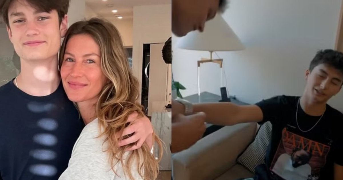 Filho de Gisele Bundchen de 15 anos usa relogio avaliado