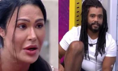 Gracyanne acusa Diogo de armacao contra Aline e faz ameaca
