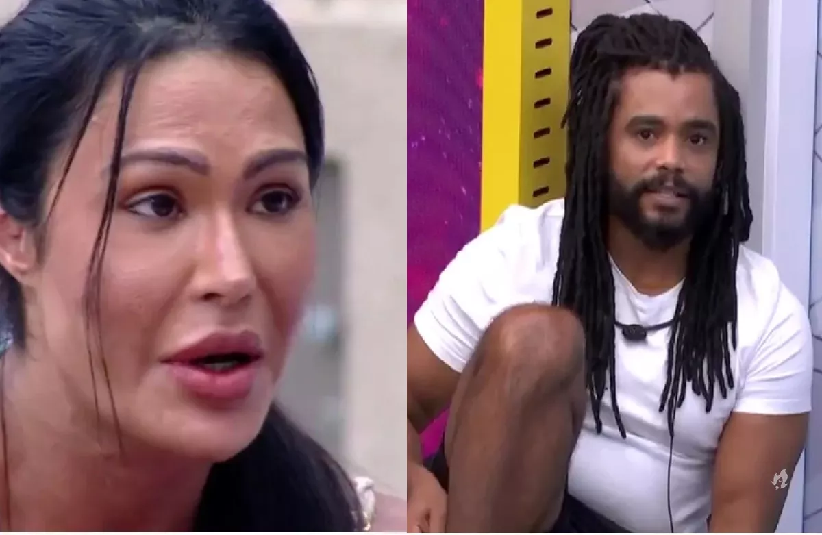 Gracyanne acusa Diogo de armacao contra Aline e faz ameaca