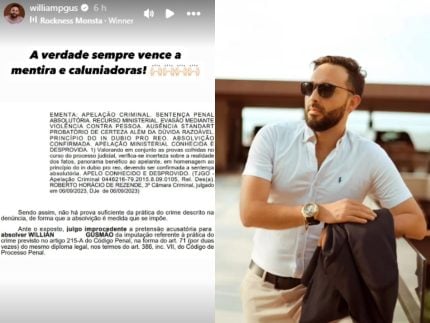 Irmão de Virginia, William Gusmão é absolvido de caso de importunação em festa 31 Irmao de Virginia William Gusmao e absolvido de caso de