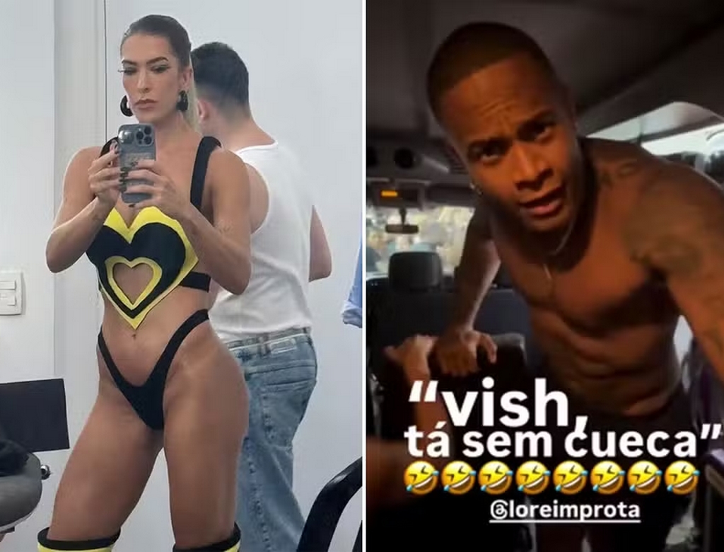 Léo Santana sem cueca no Carnaval? Lore Improta filmou; VEJA 37 Lore Improta e Leo Santana (Foto Reprodução Redes Sociais)