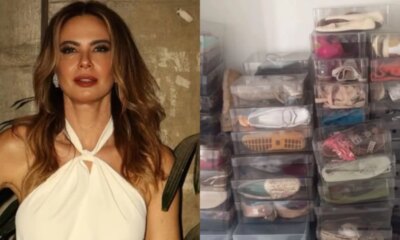 Luciana Gimenez encontra colecao de sapatos de grife esquecida em