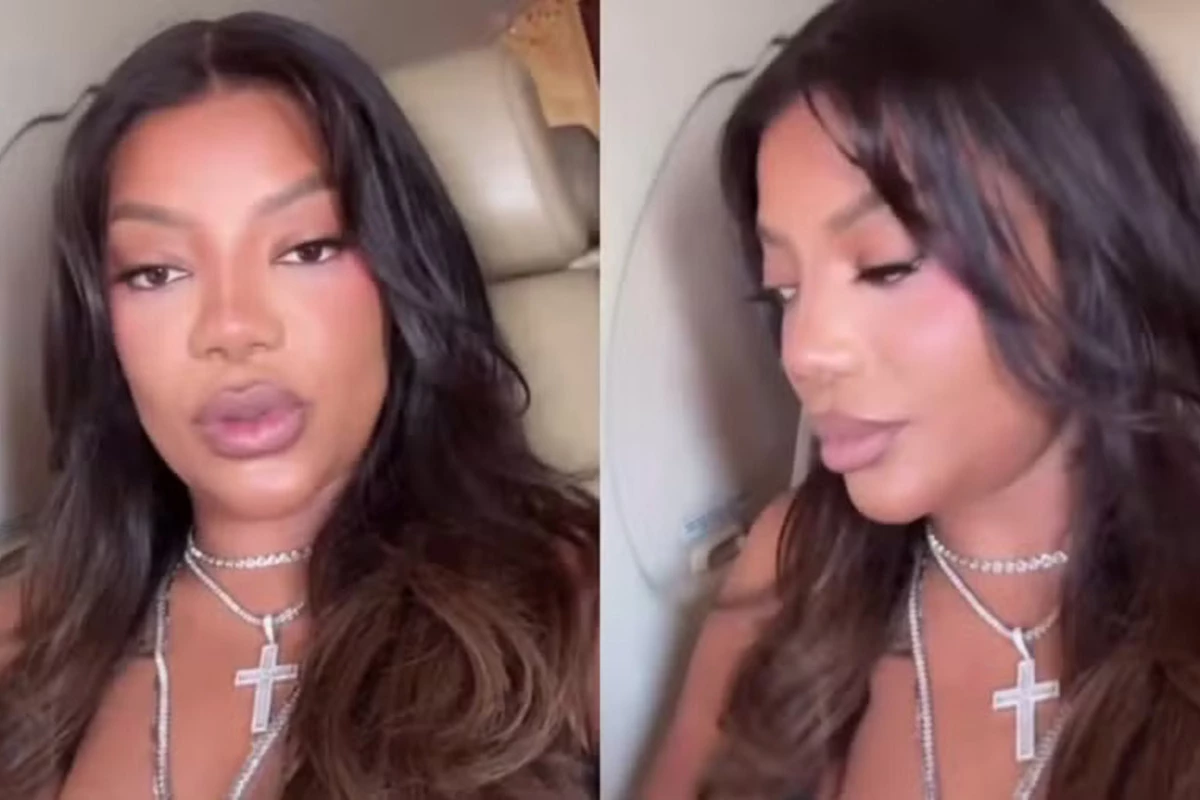 Ludmilla faz pouso forçado e relata pânico: ‘Não passa nem Wi-Fi, gente’ 31 Ludmilla faz pouso forcado e relata panico ‘Nao passa nem