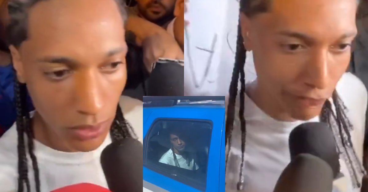 Oruam é liberado da prisão após pagar fiança e fala com jornalista na saída da delegacia: 'nunca quiseram me entrevistar' 31 Oruam e liberado da prisao apos pagar fianca e fala