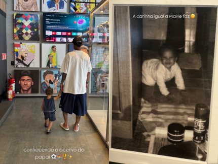 Passeio em família! Neymar e Biancardi levam Mavie para conhecer coleção do craque 31 Passeio em familia Neymar e Biancardi levam Mavie para conhecer