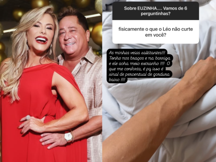 Poliana Rocha surpreende ao revelar o que Leonardo nao curte