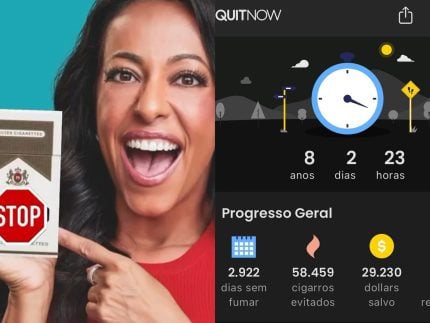Samantha Schmütz celebra 8 anos sem cigarro: “Foi força de vontade mesmo!” 31 Samantha Schmutz celebra 8 anos sem cigarro Foi forca de