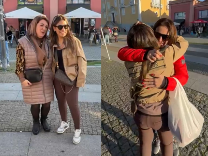 Sucesso internacional Simone Mendes e tietada por fas em Portugal
