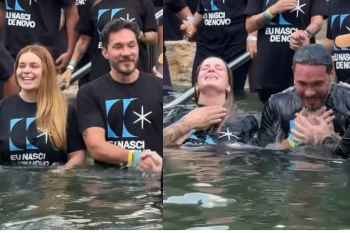 Vídeo: Viih Tube e Eliezer são batizados em igreja e citam batalha de saúde enfrentada pelo filho Ravi 33 Video Viih Tube e Eliezer sao batizados em igreja e