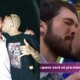 Video Ze Felipe pega publico de surpresa ao dar selinho