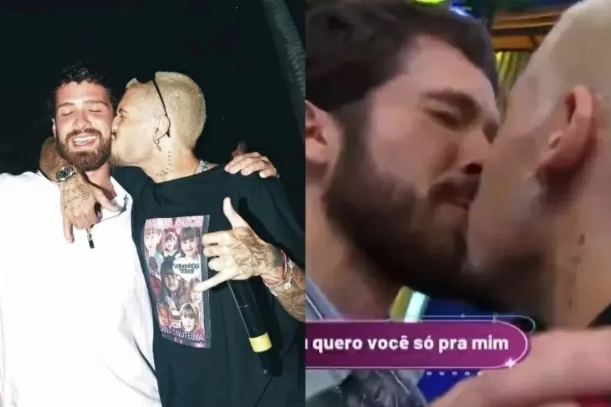 Vídeo: Zé Felipe pega público de surpresa ao dar selinho nos irmãos no programa Sabadou com Virgínia 35 Video Ze Felipe pega publico de surpresa ao dar selinho